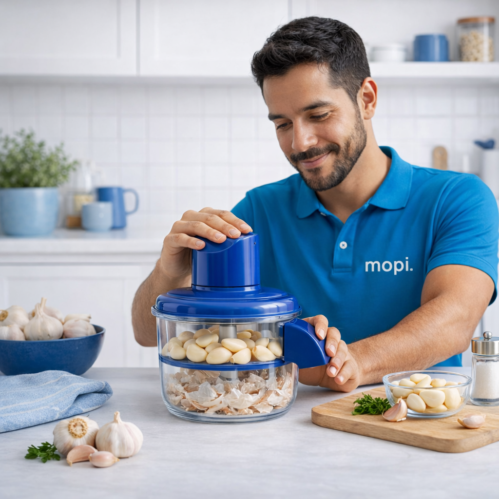 Descascador De Frutas e Legumes Mopi - Garlic Pro™