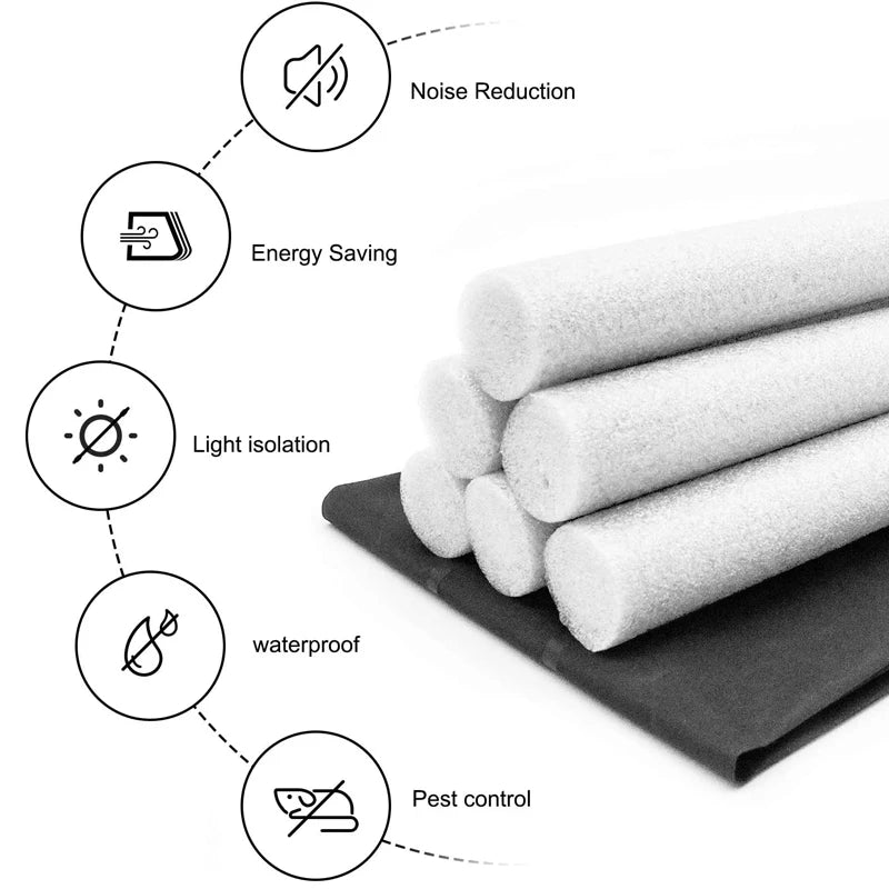 93cm Flexible Door Bottom Sealing Strip Stopper SoundProof Gasket  Weatherstrip Window Draft Guard Wind Dust Blocker Protector