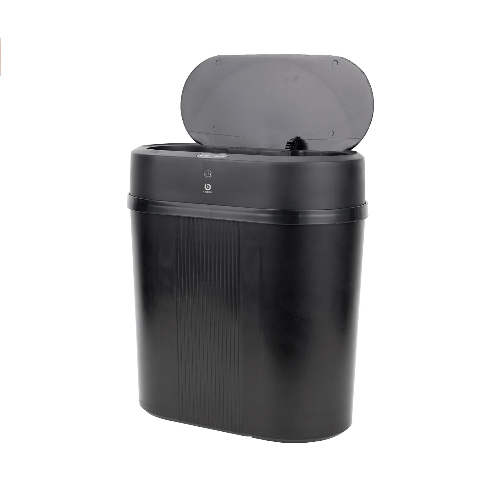 12L Smart Recycle Bin with Automatic Sensor, Soft Opening Lid and Modern Design-Grey Color, Ideal for Bathrooms