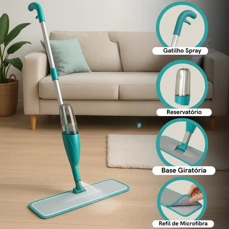 Esfregão Spray de Microfibra Mopi SprayClean™
